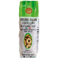 La Piana Original Italian Tarallini With Fennel Seeds, 8.8-Ounce Bags (Pack of 4)
