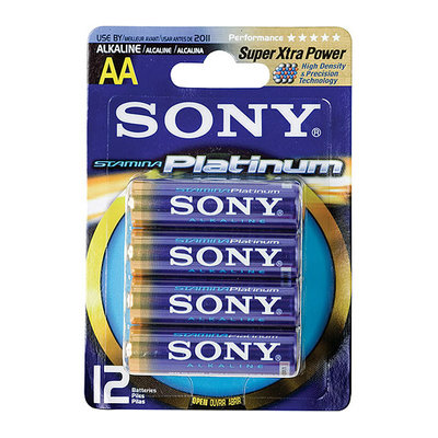 Sony AM3PTB12A AA Alkaline Batteries