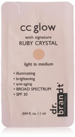 Dr. Brandt® CC Glow with Signature Ruby Crystal Light to Medium