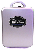 My Pick Up Artist Classic Case - Compact Portable Beauty & Make-Up Organizer for Travel - Holds Up to 30 Pieces - Starlight Silver