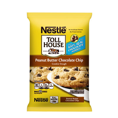 Nestlé® Toll House® Refrigerated Peanut Butter Chocolate Chip Cookie Bar Dough