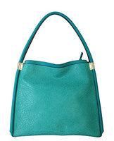 Diophy Womens Fashion Faux Leather Top Zipper Shoulder Bag Handbag OS-2986 Green
