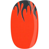 Skinz Nail Decals 24 Count Red with Silver Flames