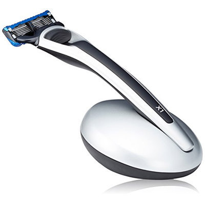 BOLIN WEBB X1 Argent Razor and Magnetic Stand Gift Set