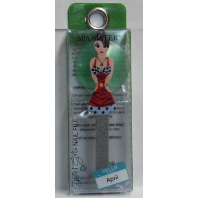 Bath Accessories Spoiled Girl Nail File with Suction Cup