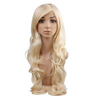 Blonde Long Curly Wigs - Natural