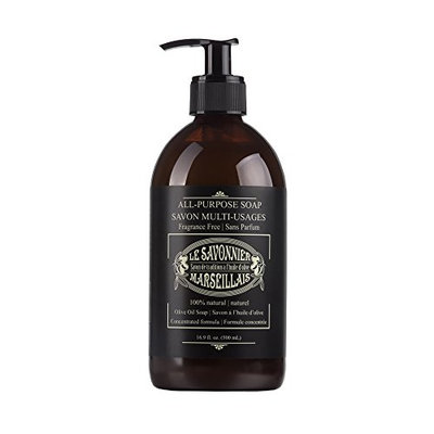 LSM Soaps Le Savonnier Marseillais All-Purpose Fragrance-Free Liquid Counter Top Soap