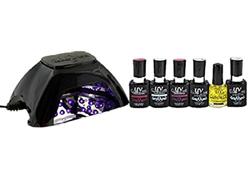 Uv-Nails Best Salon Quality UV Gel Polish Starter Kit with LED Lamp Colors