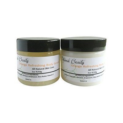 Intrinsik Beauty Orange Refreshing Body Scrub and Lotion set
