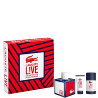 Lacoste Live Eau de Toilette 3 Piece Gift Set for Men