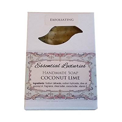 Coconut Lime Soap - Exfoliating - Poppy Seed