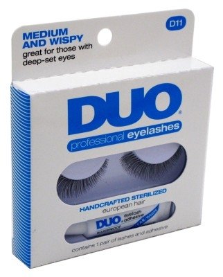 Duo Eyelashes Duo Professional Eyelashes With Adhesive D11 Medium And Wispy
