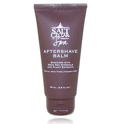 Salt Cellar Spa Men's Aftershave Balm (2.9 oz) Enriched with Dead Sea Minerals