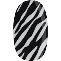 Skinz Nail Decals 24 Count Black and White Zebra Print