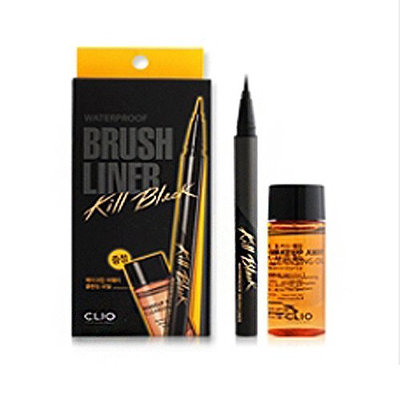 Clio Waterproof Brush Liner Set Plus Makeup Cleansing Oil
