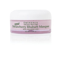 Eminence Organic Skincare Strawberry Rhubarb Masque with Vegan Friendly Hyaluronic Acid