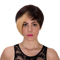 Generic Gothic Short Straight Heat Resistant Synthetic Hair Wig