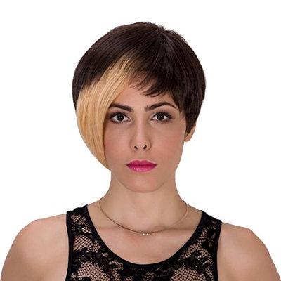Generic Gothic Short Straight Heat Resistant Synthetic Hair Wig