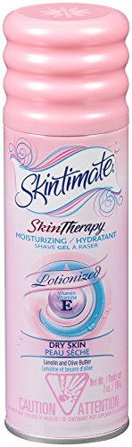 Skintimate Skin Therapy Moisturizing Shave Gel for Women Dry Skin with Lanolin and Olive Butter