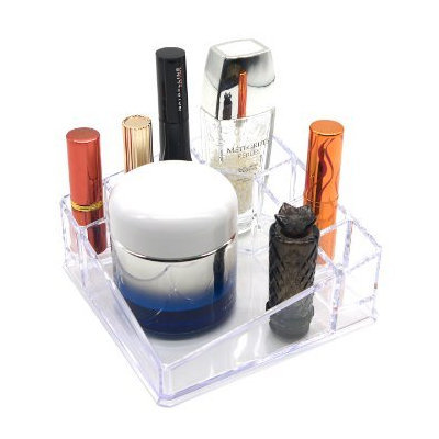PuTwo Lipstick Holder 8 Sections Makeup Square Desk Organizer Lipstick Organizer Cosmetic Organizer