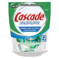 Cascade Complete Pacs Dishwasher Detergent - Regular, 12 ct