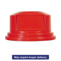 Box Partners RUB127D 55 Gallon Brute Container Domed Lid Red