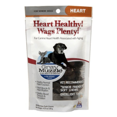 Gray Muzzle Heart Healthy! Wags Plenty! Senior Dogs