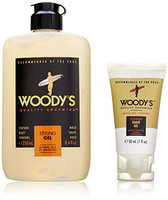 Woody's Peace Love and Shampoo 2 Piece Set for Men (Foaming Shave Gel