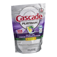 Cascade Platinum Dishwasher Detergent Lemon Burst Scent Actionpacs - 14 CT