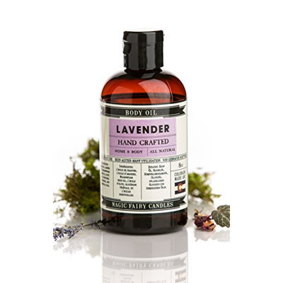 Magic Fairy Candles Lavender Body Oil all Natural Hand Crafted 8oz