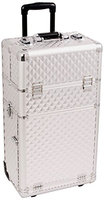 Sunrise Interchangeable 2 in 1 Pro Rolling Cosmetic Makeup Artists Case 6 Trays Dividers 3 Drawers