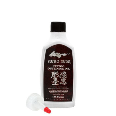 Kuro Sumi Tattoo Black Outlining Ink 6oz