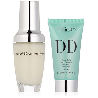 skinChemists Coldtox Facial Serum and Age Defying DD Light Cream with SPF 30