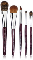 LONDON BRUSH COMPANY 5 Piece Natural Hair Travel Makeup Brush Set