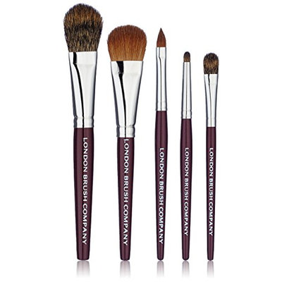 LONDON BRUSH COMPANY 5 Piece Natural Hair Travel Makeup Brush Set