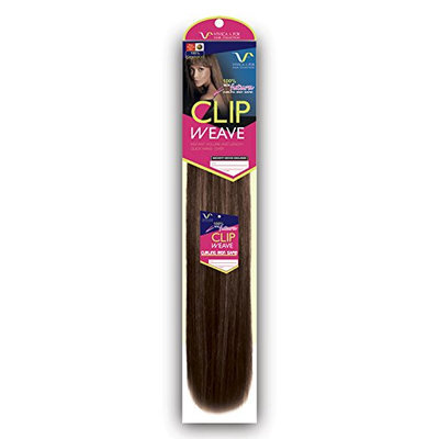 CLIPW14-V (Vivica A. Fox) - Futura Fiber Clip-in Extension in 2 DARKEST BROWN