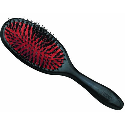 Denman Medium Natural Bristle with Quill Porcupine Style Grooming Brush (D81M)