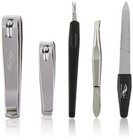 Budd Leather Company Men's Solingen Chrome 5 Piece Manicure Set