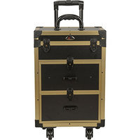Sunrise C6029 Professional Beauty 4 Wheels Rolling Nail Makeup Artist Storage Train Case