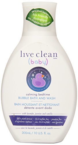 Live Clean Baby Calming Bedtime Bubble Bath and Wash