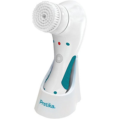 Pretika Sonic Dermabrasion Pivot Control Facial Brush to Exfoliate and Cleanse Skin