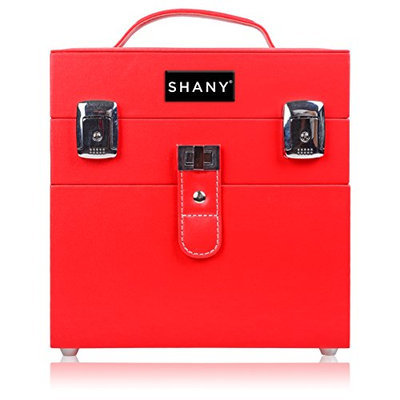 SHANY Color Matters - Nail Accessories Organizer and Makeup Train Case - Mars Red
