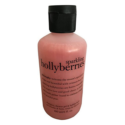 Philosophy Sparkling Hollyberries Shampoo Shower Gel & Bubble Bath 6oz