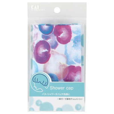 KAI Standard Selection Shower Cap Cotton Gauze Lining