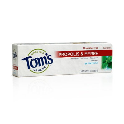 Tom's OF MAINE Peppermint Baking Soda Fluoride-Free Propolis & Myrrh Toothpaste