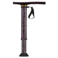 Drive Medical Designer Color T Handle Canes Black Floral