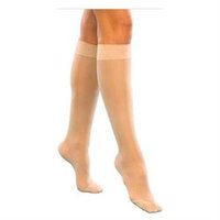 Sigvaris Women's Sheer Fashion 15-20 mmHg Closed Toe Knee High Sock Size: C (10-12), Color: Taupe 29