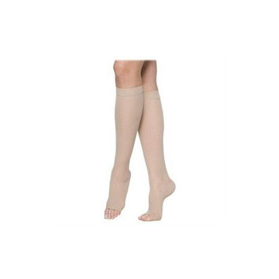 Sigvaris 770 Truly Transparent 20-30 mmHg Women's Open Toe Knee High Sock - Size: S4, Color: Suntan 36