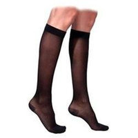 Sigvaris 770 Truly Transparent 20-30 mmHg Women's Closed Toe Knee High Sock - Size: M4, Color: Navy 08