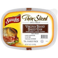 Sara Lee: Virginia Brand Baked Ham Water Added Deli Meat, 16 oz